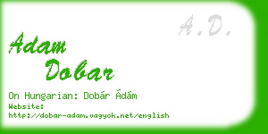 adam dobar business card
